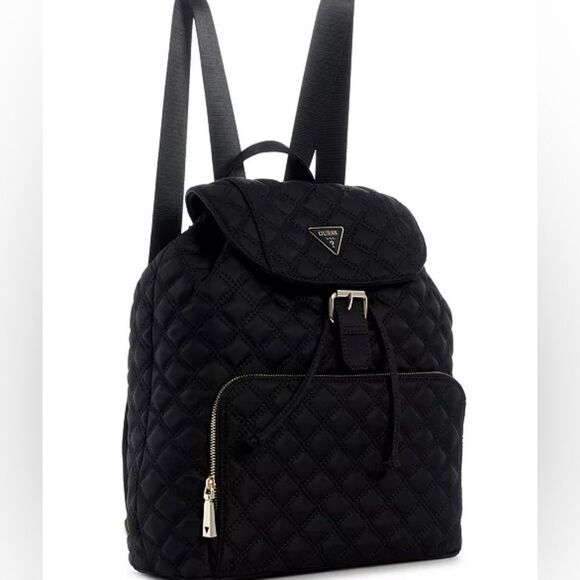 GUESS Jaxi Large Quilted Backpack, women’s bag - Picture 1 of 11